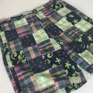 J Crew Cotton Patchwork Madras Shorts